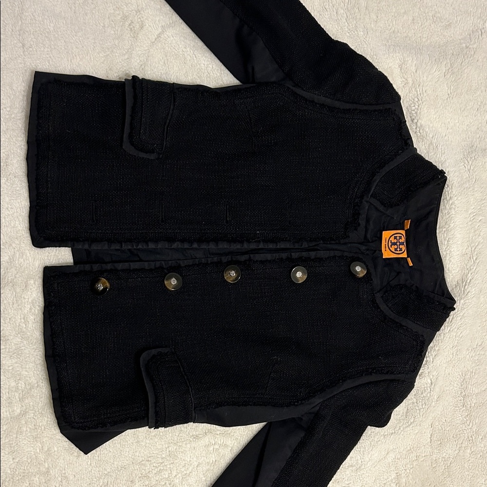 Tory Burch Black Blazer with Gold Buttons